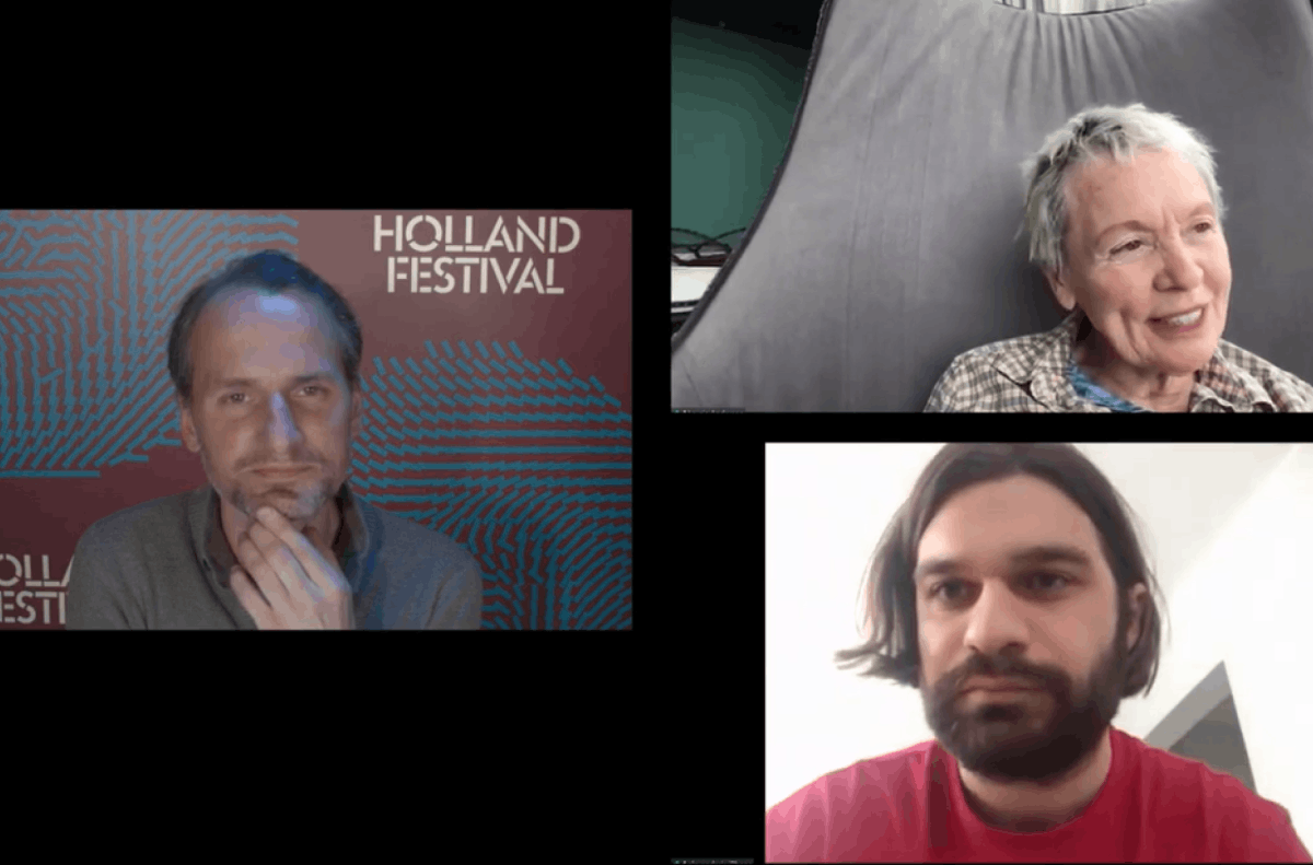 HF in conversation with Laurie Anderson & Alexandre Kordzaia